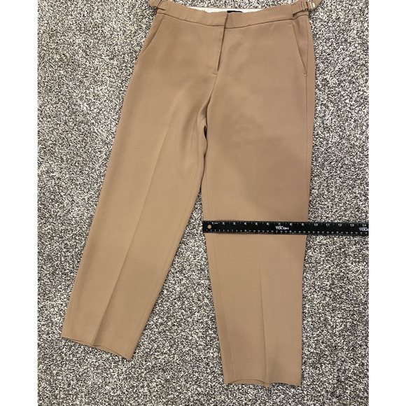 Theory Womens Size 2 Dress Pants Straight Tan Ankle Casual Office Career Slacks - Picture 9 of 10